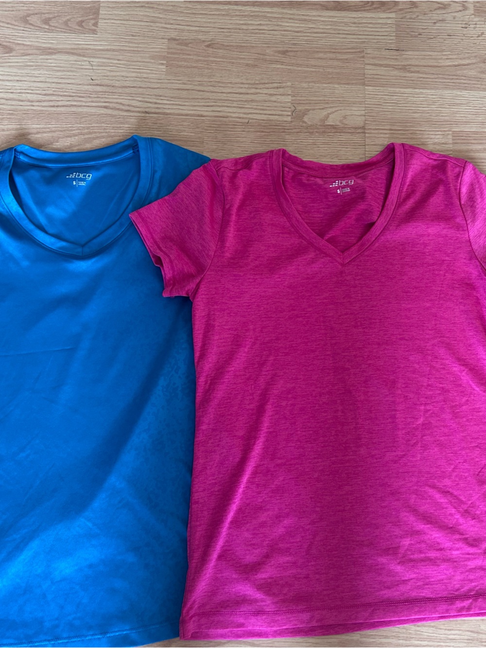 bcg Kids Short Sleeve V-Neck Tee - Pink & Blue